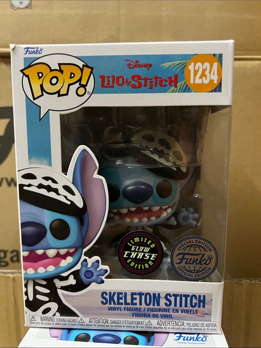 Funko Blue & Black Skeleton Stitch Pop! Vinyl